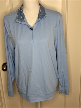 Graham Luxe Ryder Banded Quarter zip size Small